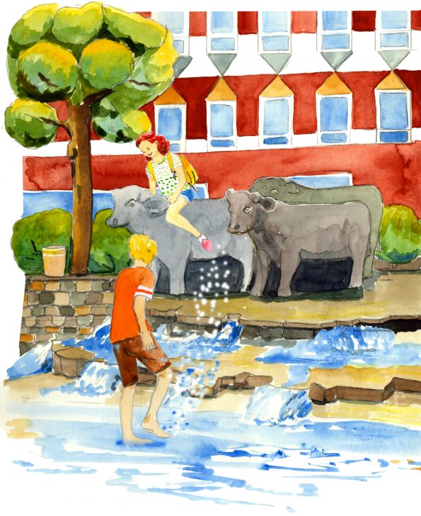 Tierpark im Sommer, Tierpark Hellabrunn, Rindermarktbrunnen, Ausflüge mit Kindern, München entdecken