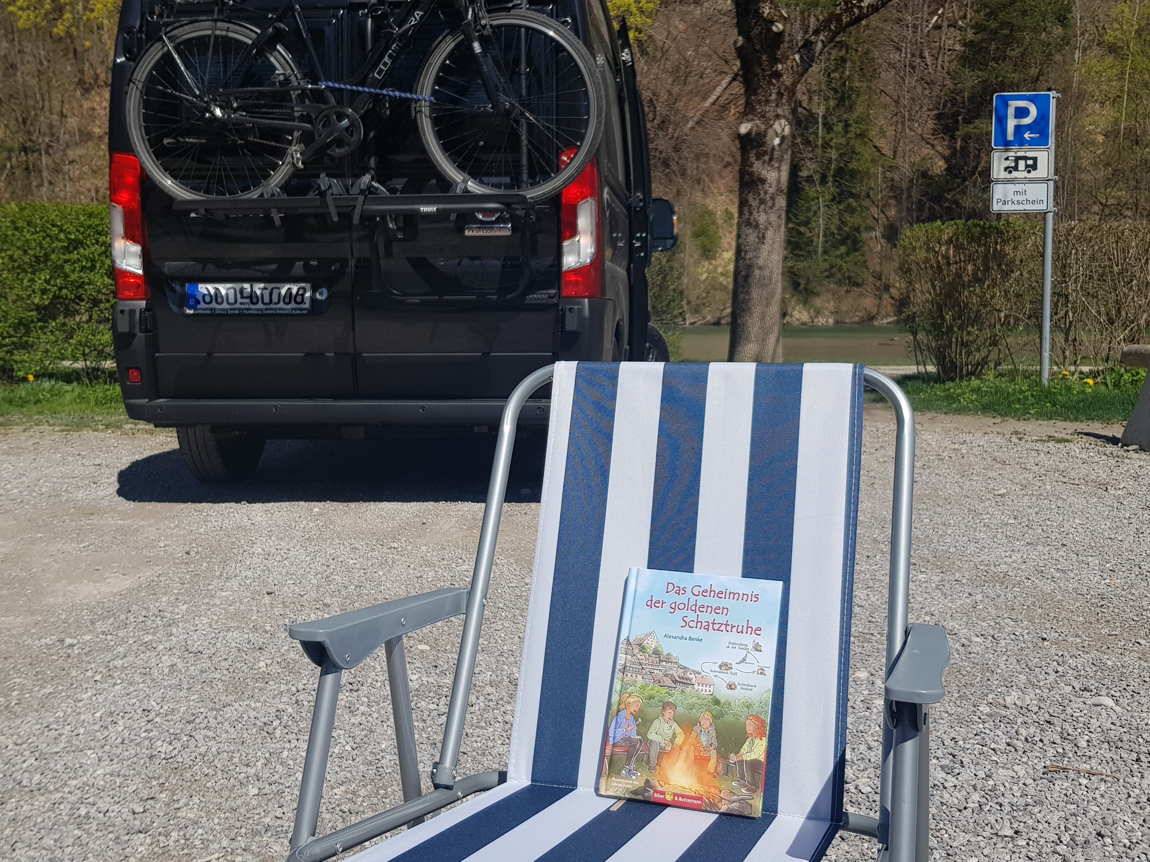 Camper mit Fahrradgepäckträger, Baden-Württemberg mit dem Wohnmobil, Reiseblog Familienurlaub