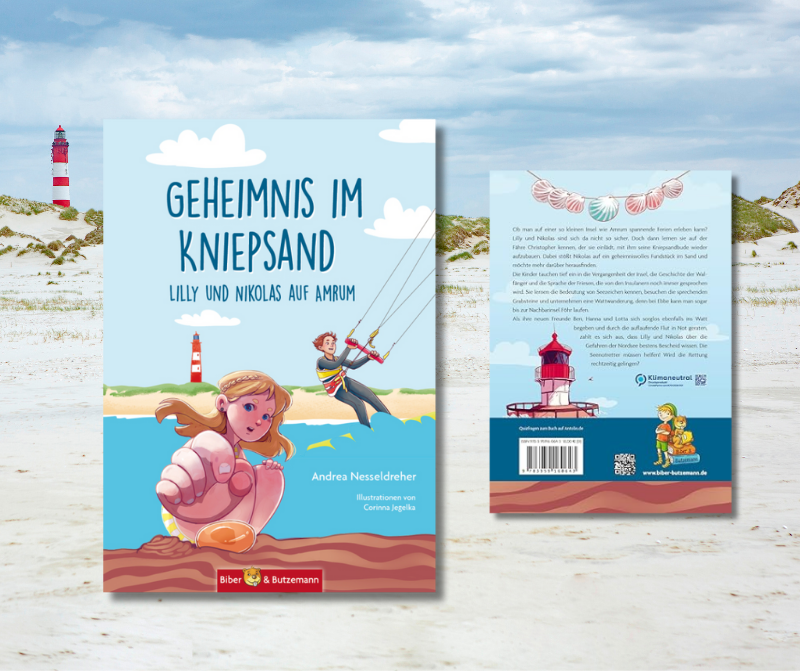 Buch Geheimnis im Kniepsand vom Kinderbuchverlag Biber & Butzemann