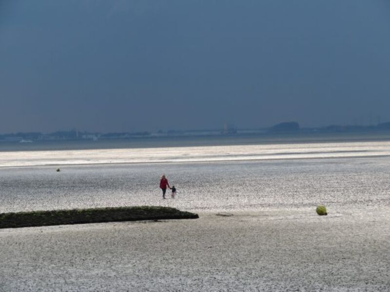 Spaziergang an der Nordsee, Butjadingen, Nordseeurlaub, Burhave, Nordseelagune, 